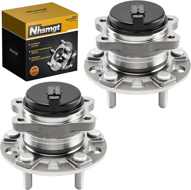 Rolamento de roda traseiro com cubo Nhsmgt 512553 para Hyundai Sonata, Tucson e Kia Optima – 2 unidades