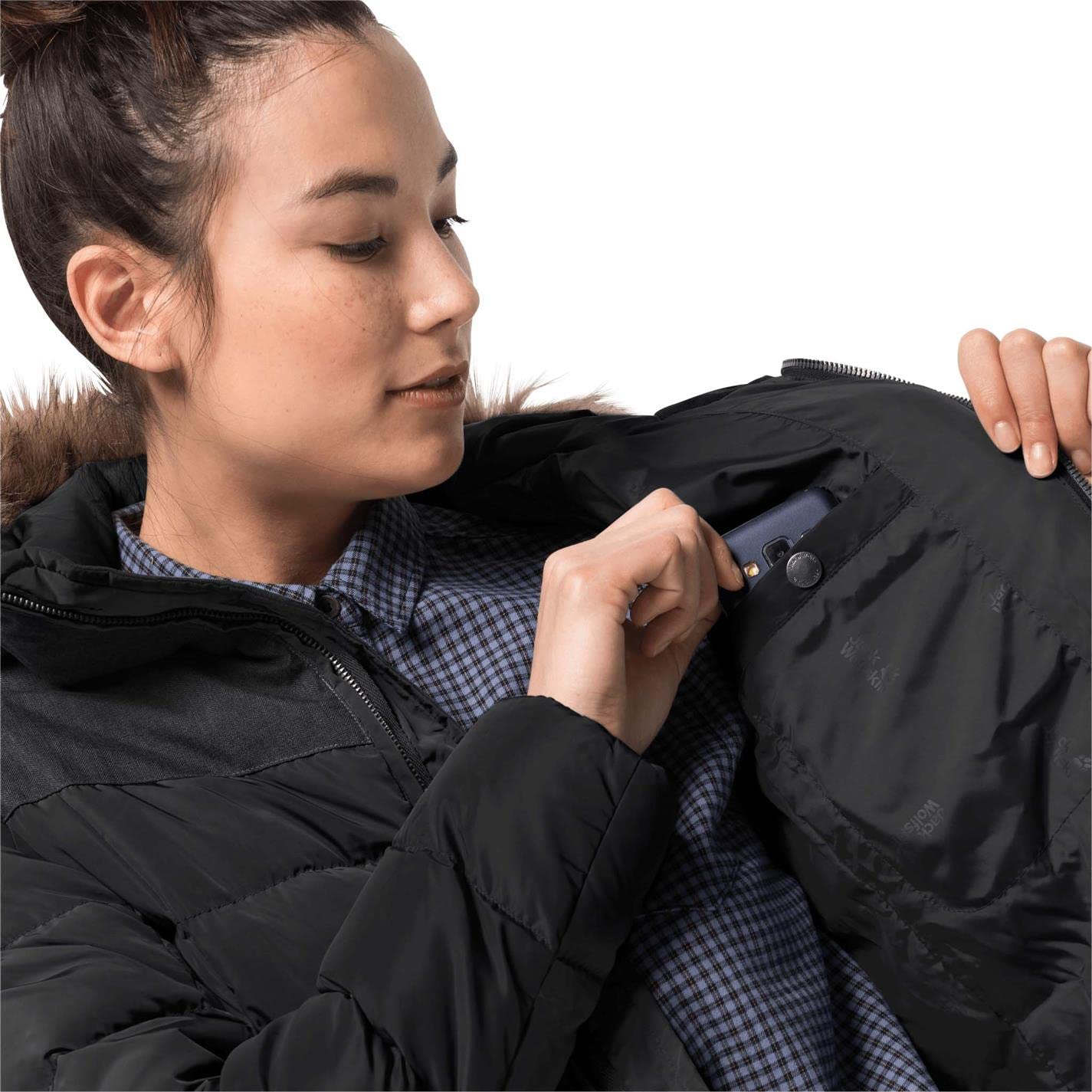 Jack Wolfskin Damen Baffin Island Coat Winddichter Daunenmantel