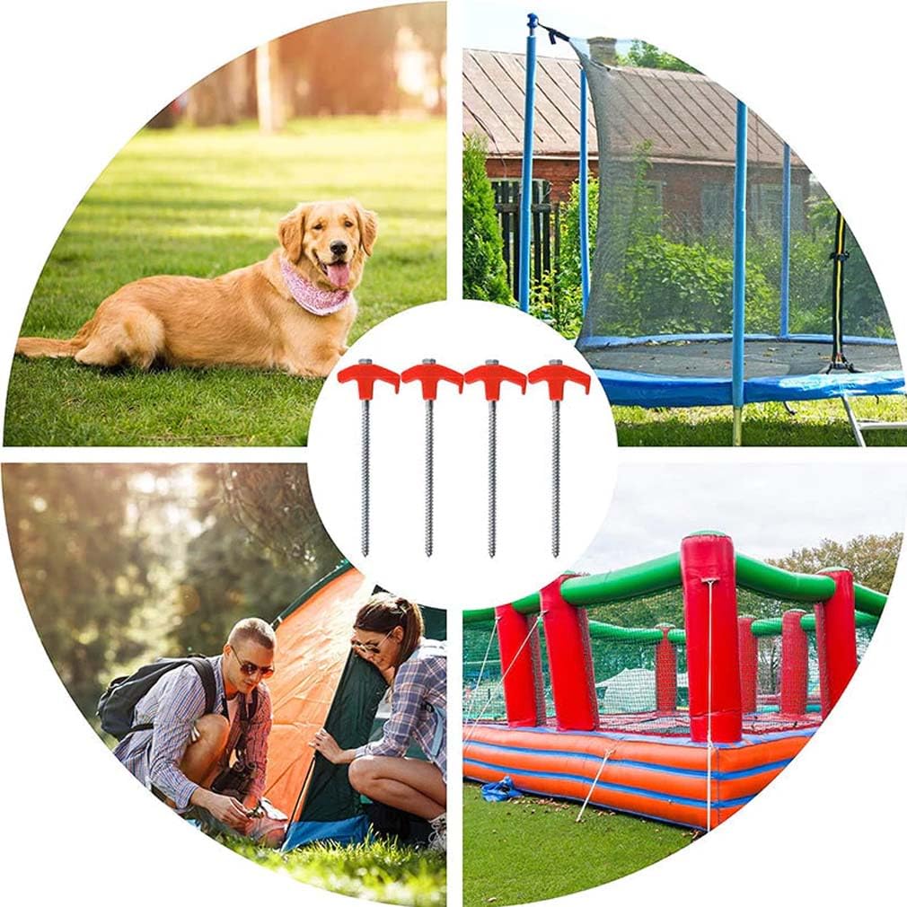 HOTUT Zeltheringe 12-tlg. - Drehbare Stahl-Heringe Für Harten Boden