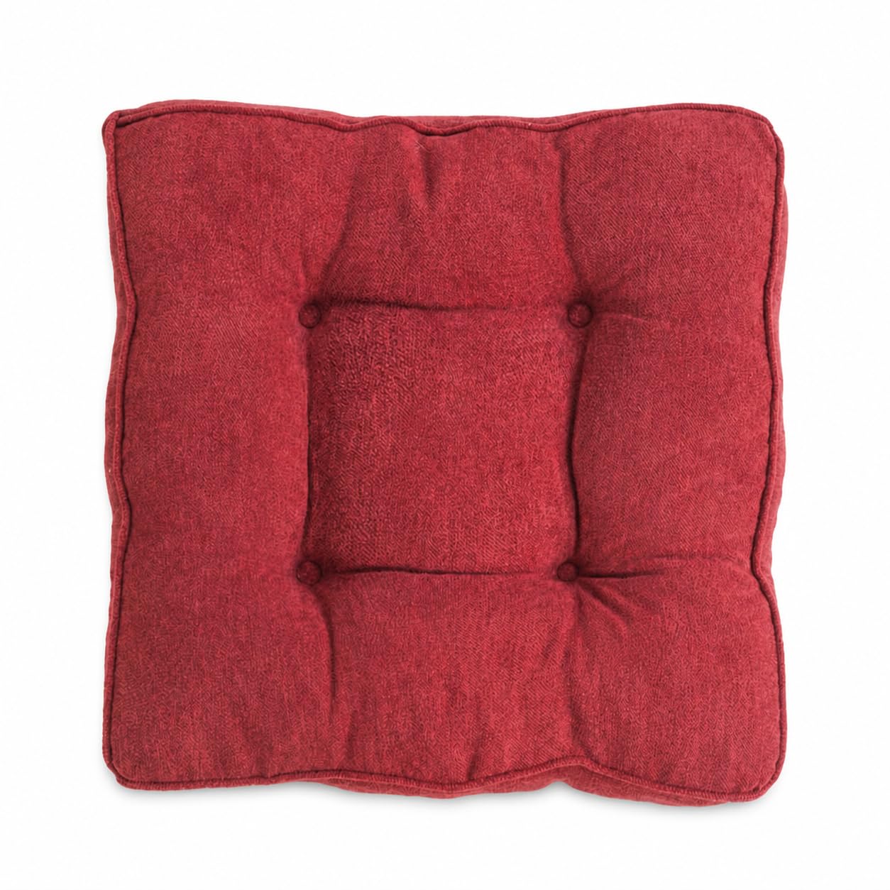 Cuscino Seduta in Tessuto per Sedia, Rosso, 40x40x10 cm