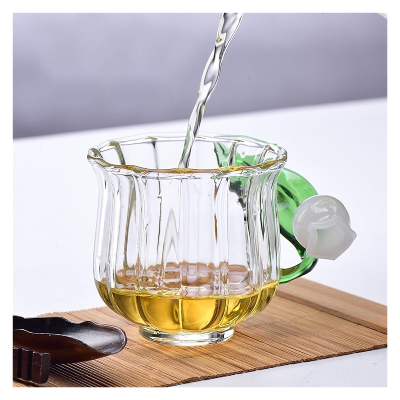 vasos de vidrio Tazas de café/té de vidrio de borosilicato transparente de 135 ml
