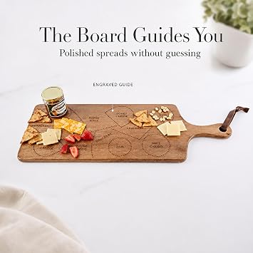 Mud Pie Charcuterie Serving Board, Wood Cheese Board