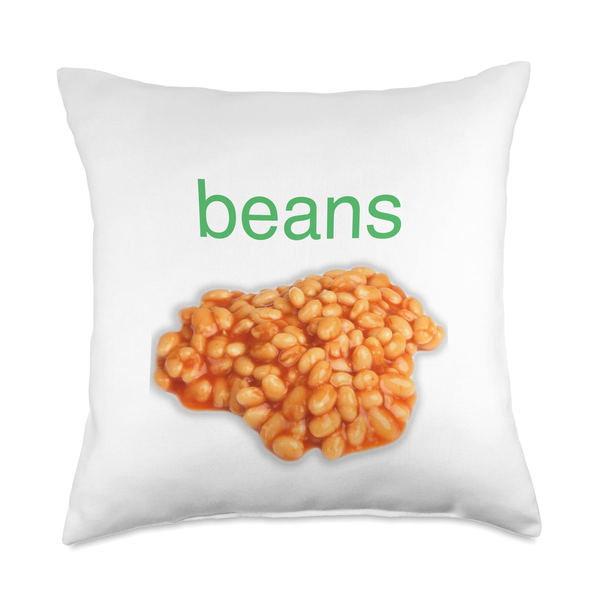 Beanly Green Beans Throw Pillow, 18x18, Multicolor