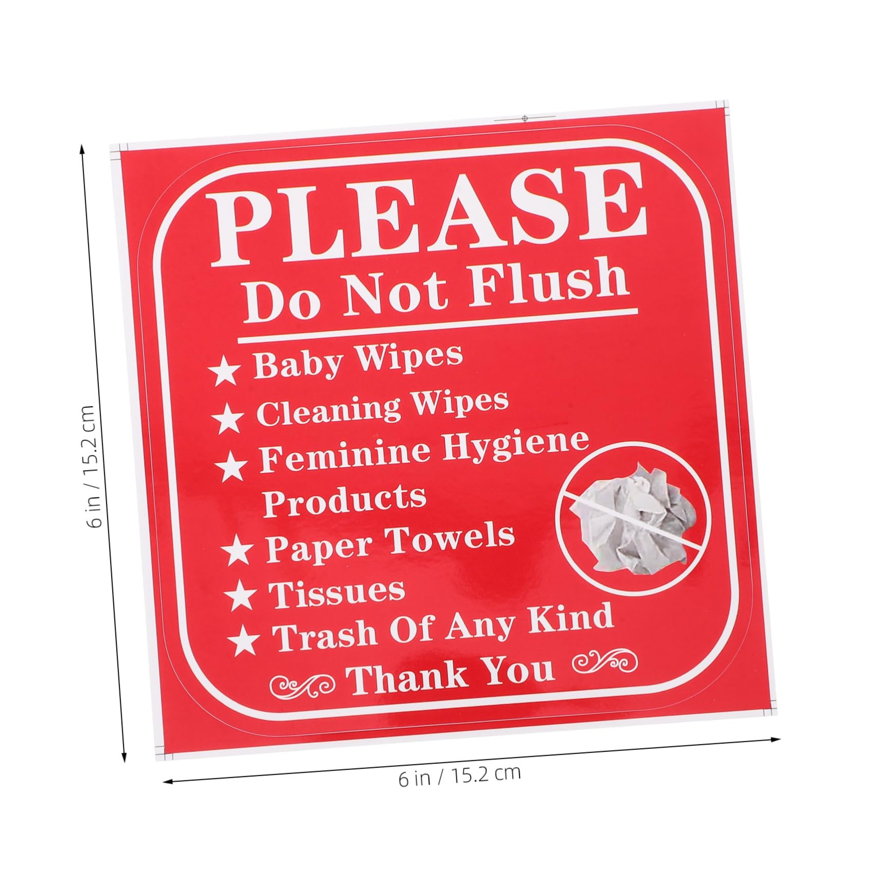 OFFSCH 24pcs Bathroom Warning Stickers Please Do Not Flush Labels for Toilets Removable Signs for Various Establishments Easy Application Performance