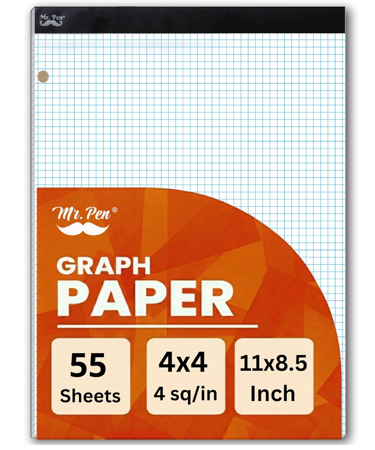 Mr. Pen- Bulk Graph Paper Pad 11"x8.5", 24 Pack, 30 Sheets/Pack, 4x4 Quad-Ruled Graph Paper, 4 Squares per Inch, Bulk Grid Paper Pad, Square Graphing Paper, 11 Inch x 8.5 Inch, White      Unknown Binding