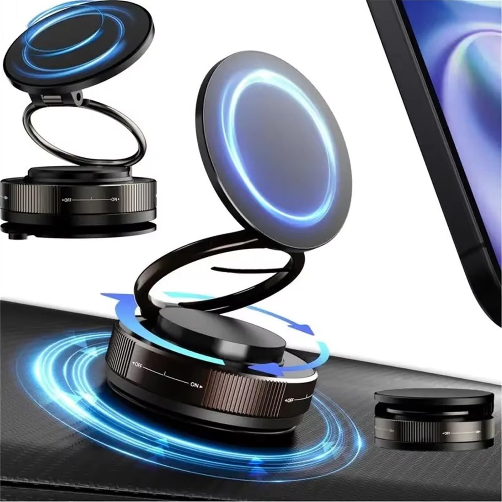 Per Iphone Supporto Magnetico Universale Telefono Auto Aspirazione A Vuoto Pieghevole Rotazione 360 ° Accessori Compatibile Porta Cellulare Auto