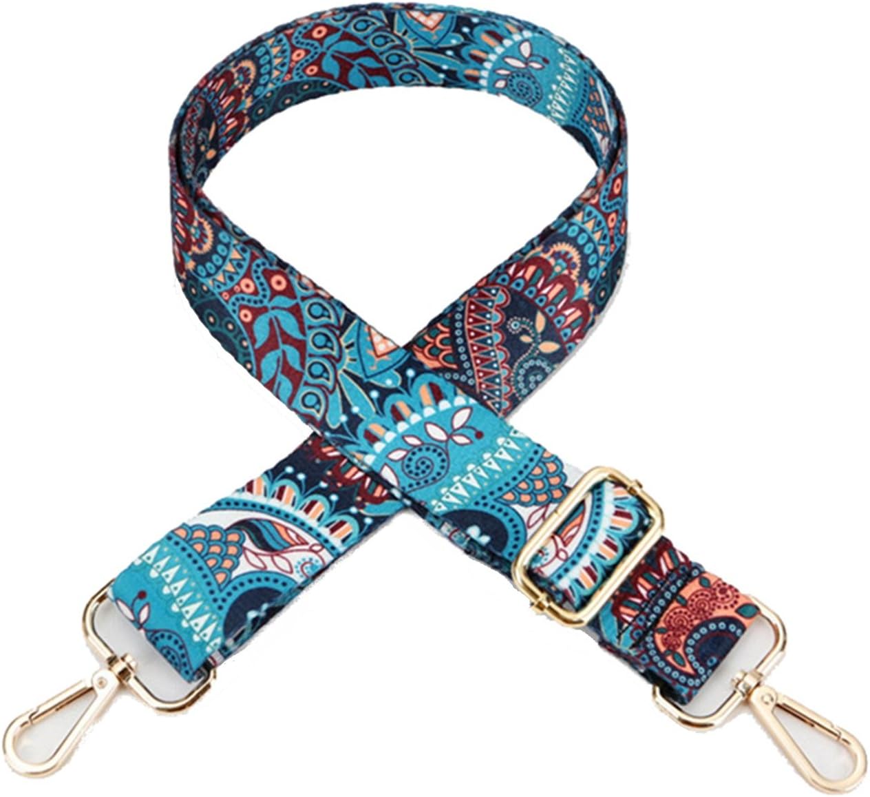 OCTCHOCO Multicolor 1.5" Wide Guitar Strap Replacement for Purse Canvas Strap Handbag Shoulder Bag Crossbody Bag Strap