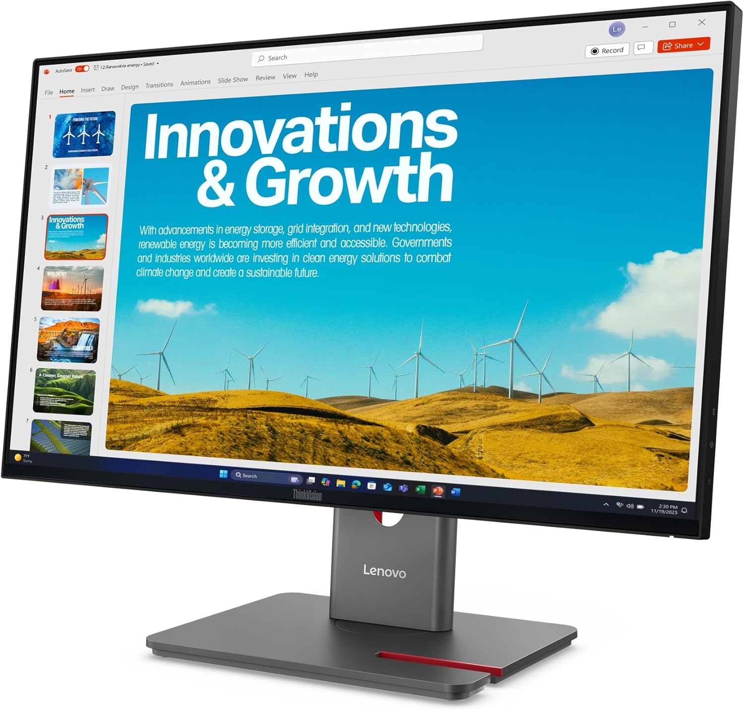 Lenovo TS-P24QD-40 23.8" 2560x1440 IPS 120Hz