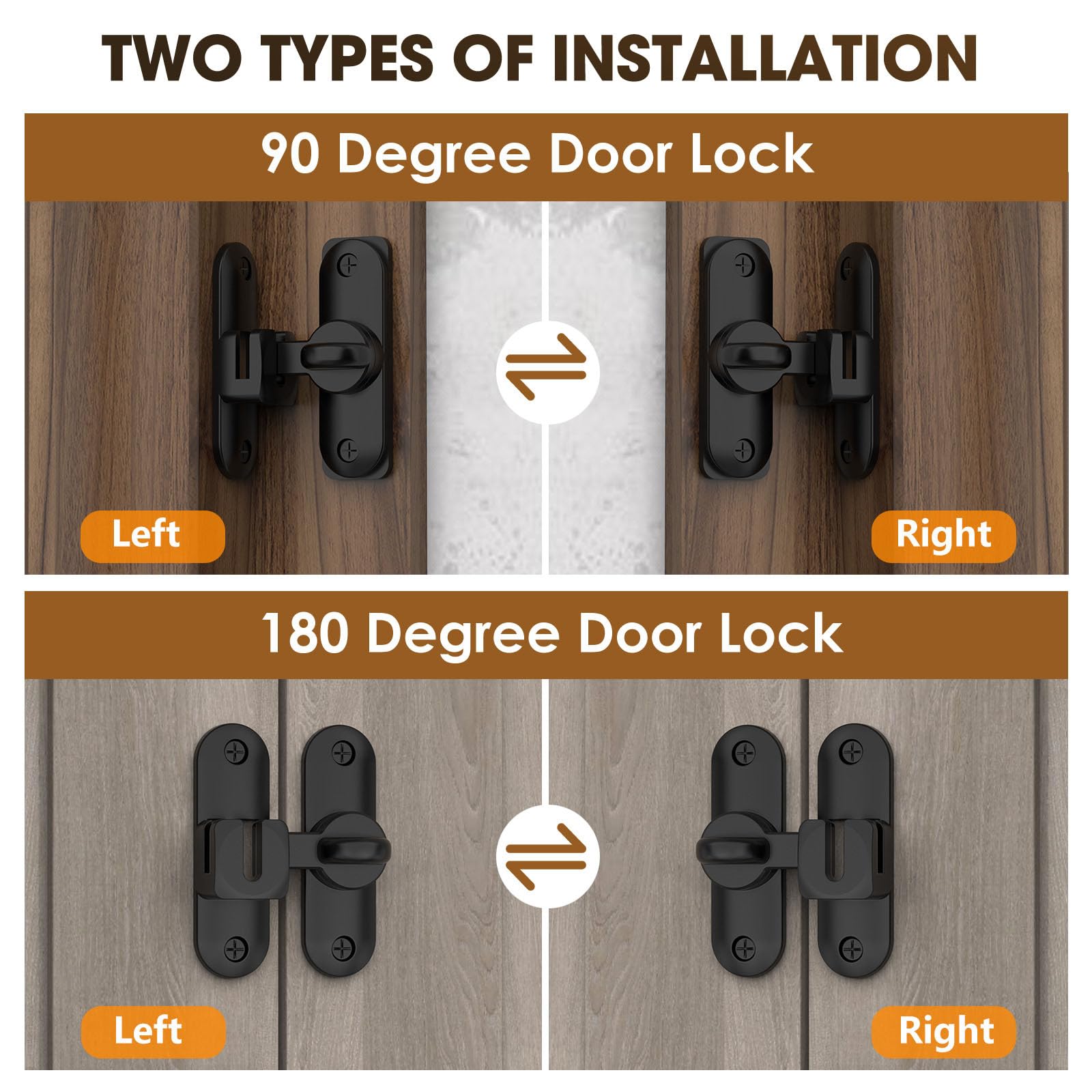 Barn Door Lock & Latch - Secure Sliding Doors -4