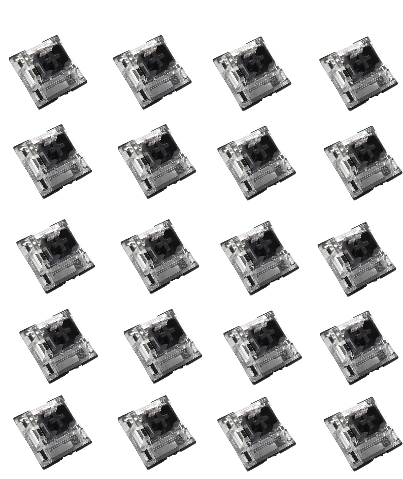 20 Pcs Mechanical Switches, Red Switches, Linear 45G Force, Dustproof Design, Hot-Swappable, Compatible with Standard Mechanical Keyboards-image-35