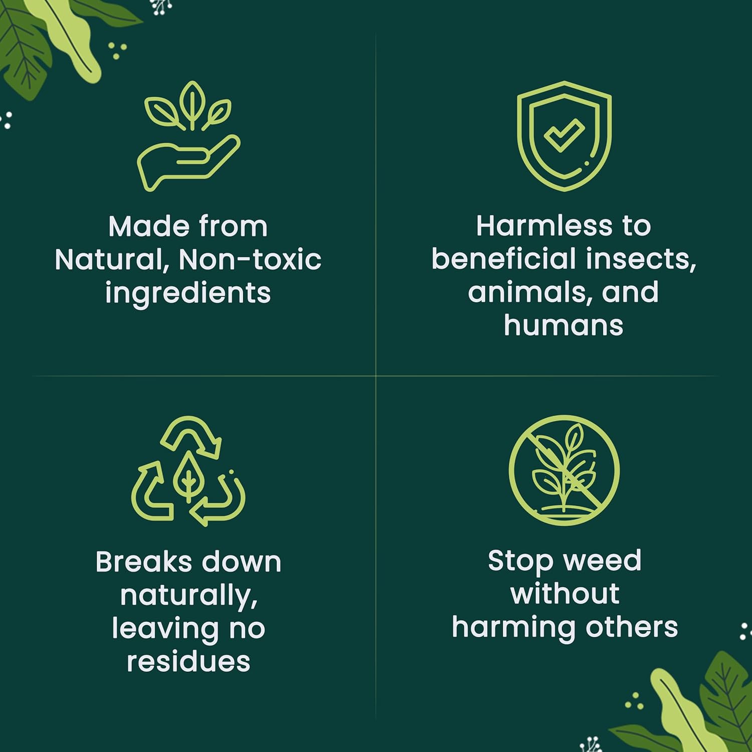 The Environmental Factor Green It Corn Gluten Weed Preventer. Ready-to-Spray Pre-Emergent Weed Control for Lawns, Gardens and Flower Beds - 64 oz