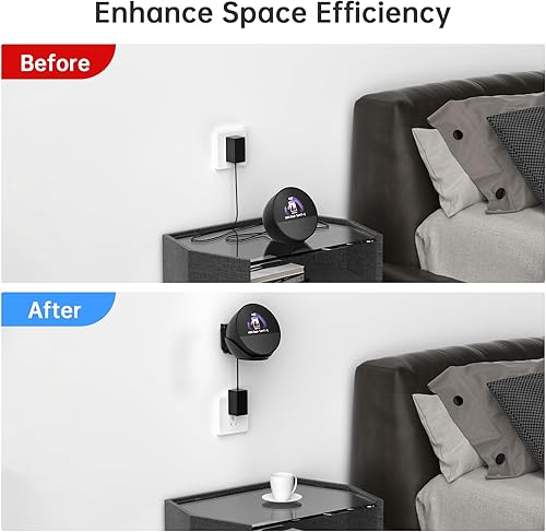 Miniatura 5 de Soporte de montaje de pared para lanzamiento Spot 2024, accesorios de punto ABS, soporte de ángulo fijo para ahorrar espacio con organizador