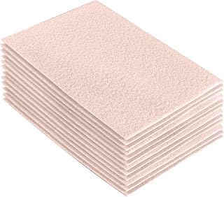 Acrylic Felt Fabric Sheets for Crafts | Precut 9" X 12" Inch (20 cm X 30 cm) Felt Squares | Felt Fabric Sheets for DIY Arts & Crafts, Hobby, Costume, and Decoration | Ivory, 12 Pieces