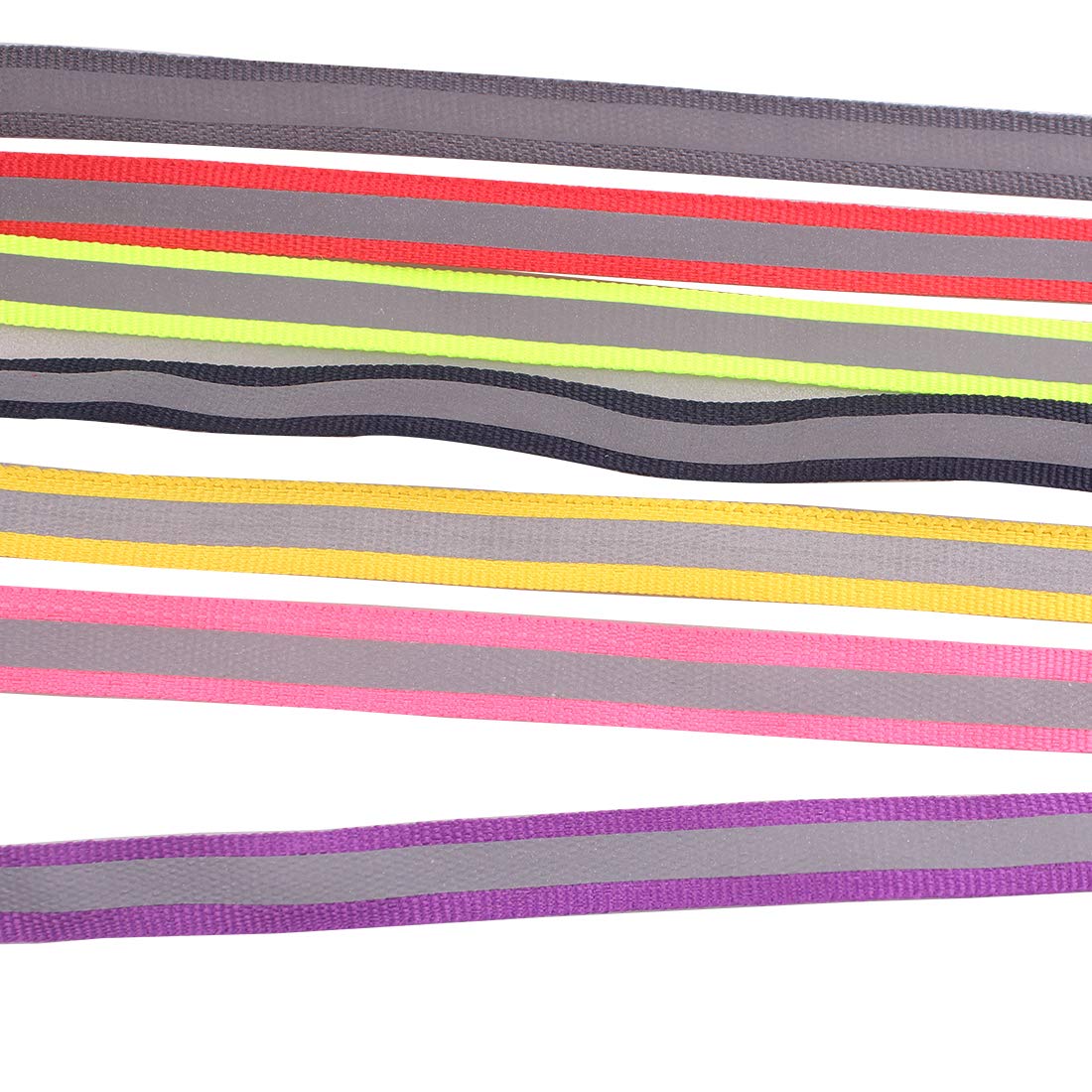 Sew on High Visibility Reflective Fabric Tape Ribbon 15colors x 2Yards (Width -10mm)