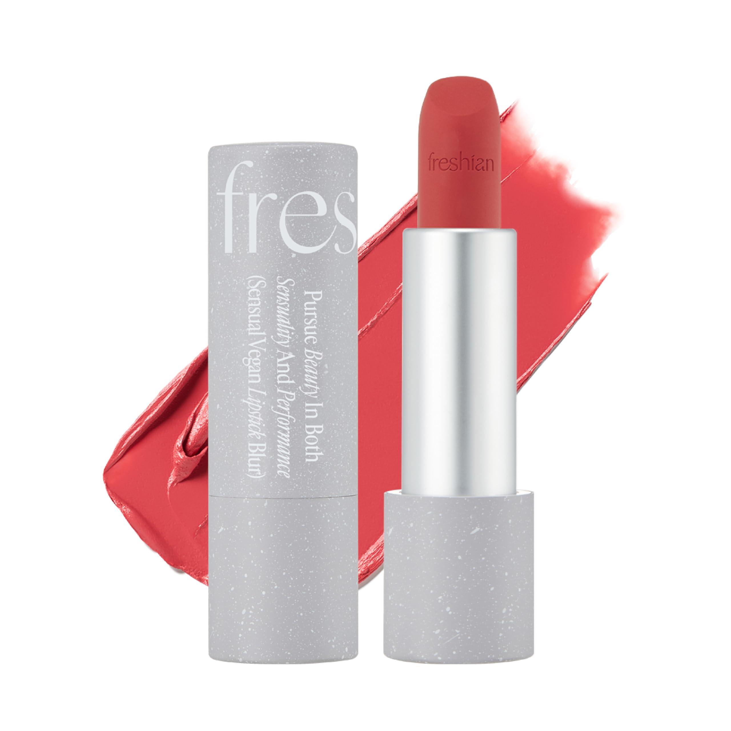 Freshian Sensual Blur Vegan Lipstick (07 Touch, 9.07 g): fórmula de larga duración, lápiz labial mate claro, maquillaje coreano, manteca de karité, vegano. 07 Touch, 1 pieza (1 unidad)