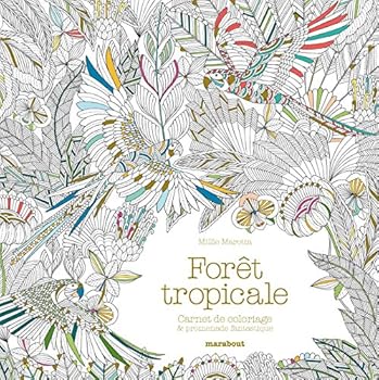 Hardcover Carnet de Coloriage Foret Tropicale [French] Book
