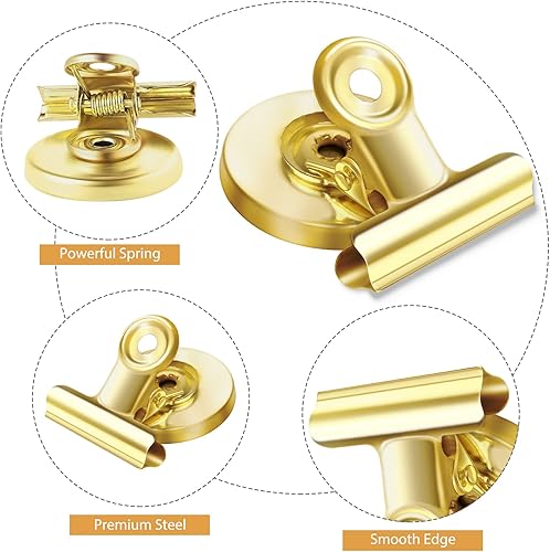 Miniatura 3 de Paquete de 8 imanes para refrigerador, clips magnéticos para refrigerador, clips magnéticos resistentes, perfectos para refrigerador, pizarra,