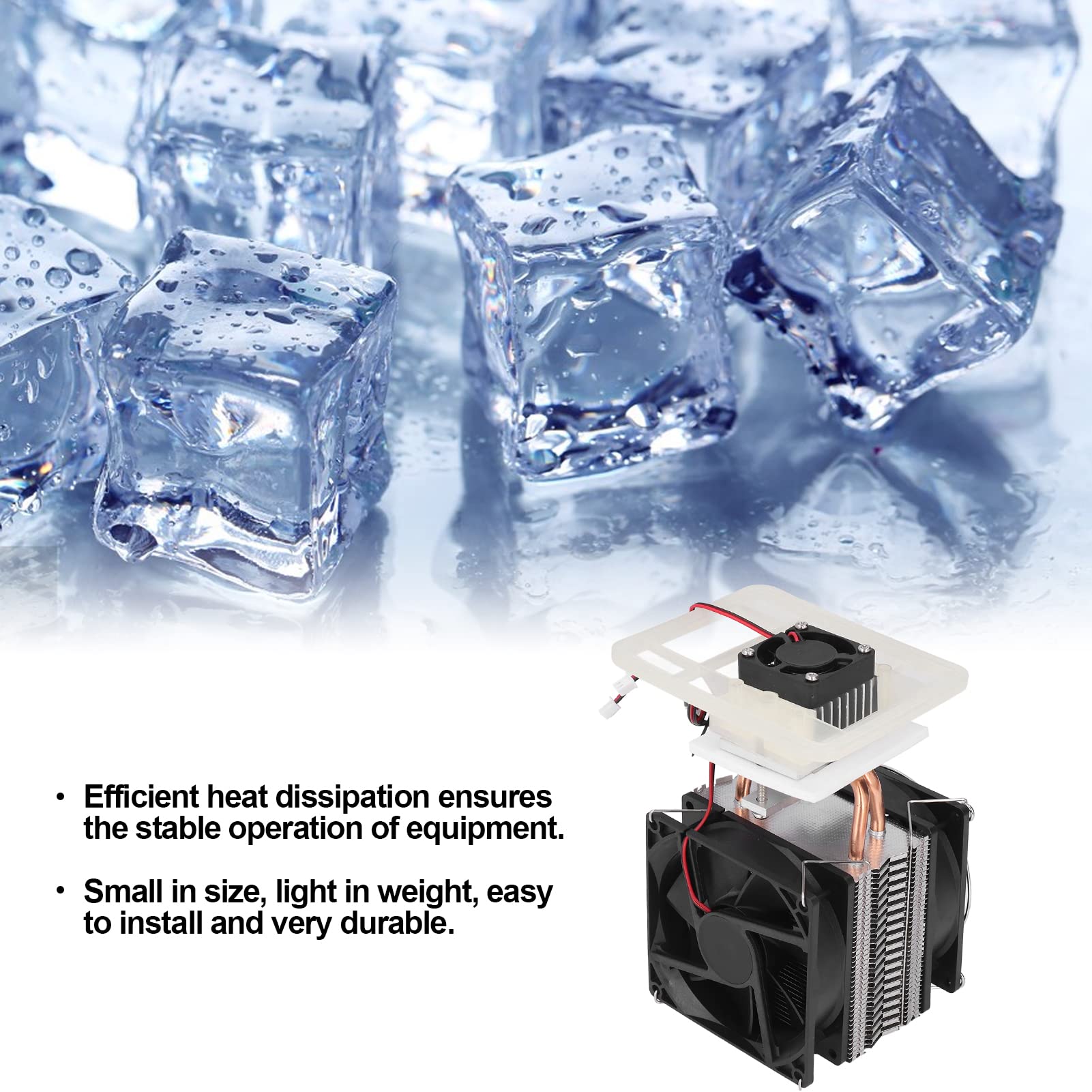 Sistema De Refrigeración Termoeléctrico Peltier, Kit De Sistema De Refrigeración De Semiconductores, Enfriador De Refrigeración Rápida De 12V 72W para Equipos