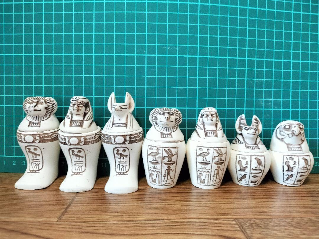 ラムセス大王展　カノプス壺　壷　古代エジプト　置物 Amazon.co.jp: ラムセス大王展 カノプス壺 壷 古代エジプト 置物