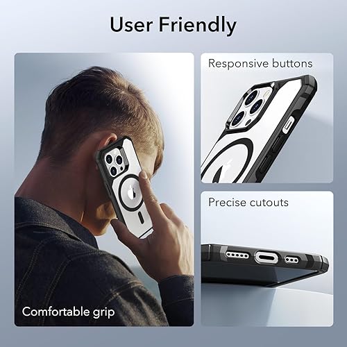 Miniatura 7 de ESR Funda para iPhone 14 Pro, compatible con MagSafe, protección de grado militar a prueba de golpes, esquinas de protección de aire, funda