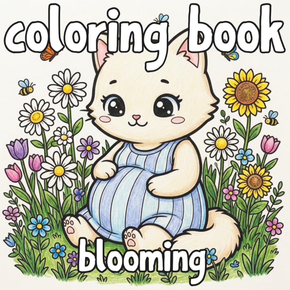 Blooming: A Cute Animal Pregnancy Coloring Book for All Ages