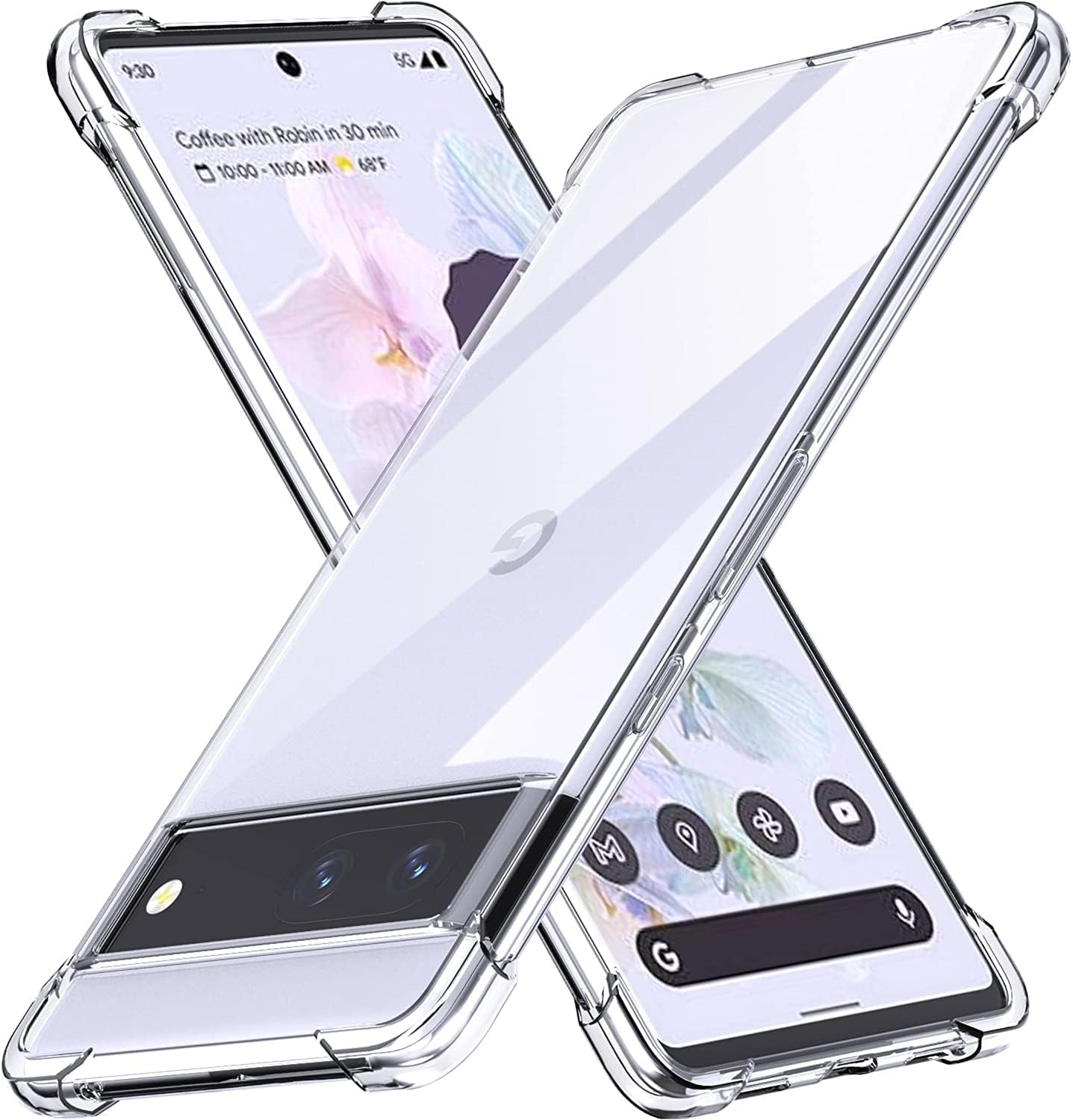 Back Cover Case for Google Pixel 7 (6.3 inch) - Transparent, Soft Flexible TPU, Anti-Yellow, Shockproof, Camera Bump Protection (Pack of 1)