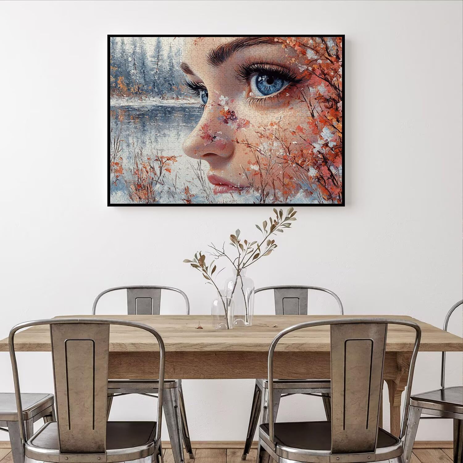 Puzzle 4000 Teile Frau Herausforderndes Klassische Puzzles, n-659 | Familienpuzzles, Entspannung Aktivitäten, Schwieriges Kunst Puzzle Winter, Impossible Herausforderndes, Geschenk für Frauen