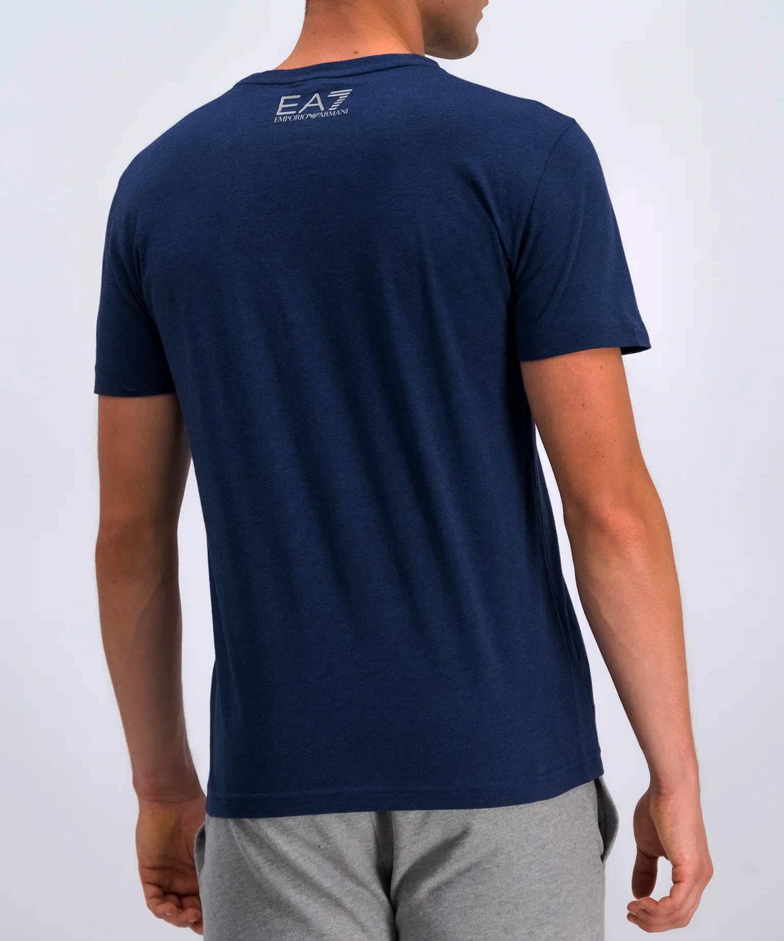 Emporio Armani Maglietta T-Shirt Uomo EA7 6GPT11 PJ02Z, Manica Corta, Girocollo (Blu Scuro, L)