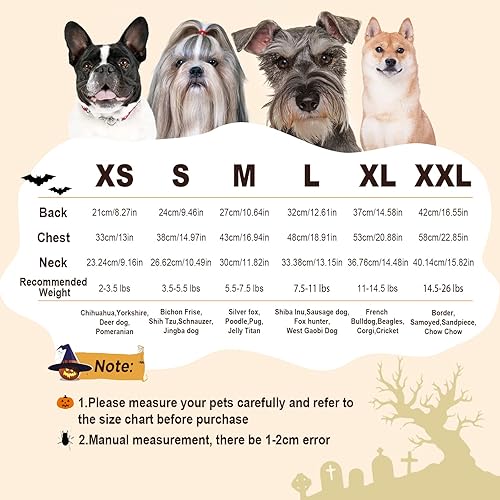 Miniatura 9 de Suéter de Halloween para perros cuello alto, de punto, cálido disfraz de murciélago para cachorro, suéter de invierno para truco o trato, ropa para