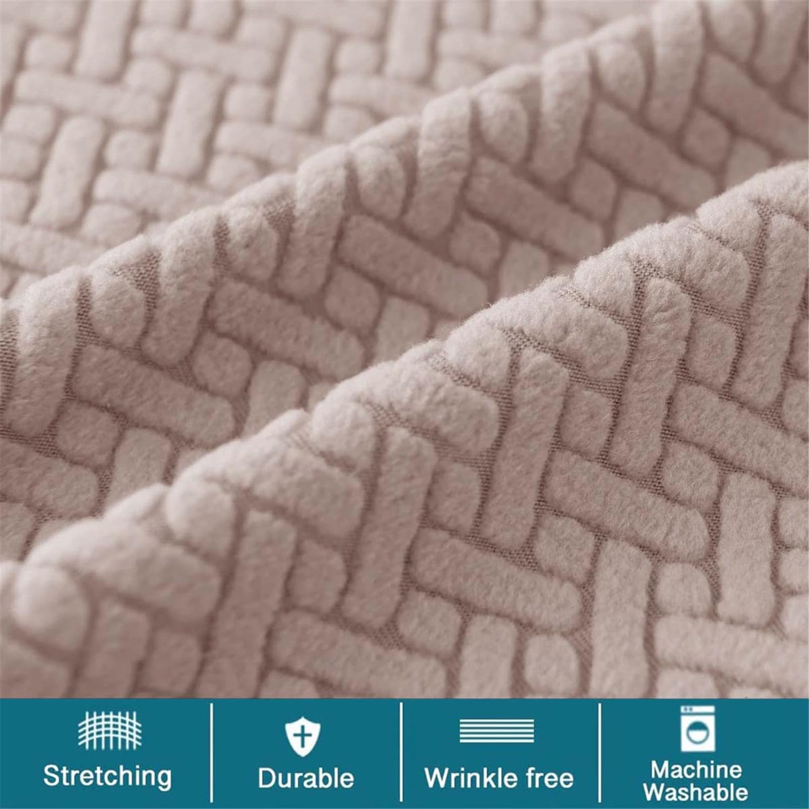 Miulee Lot De 2 Housses De Coussins Rectangulaires Tissu Polyester Motif Chenille Doux Durable