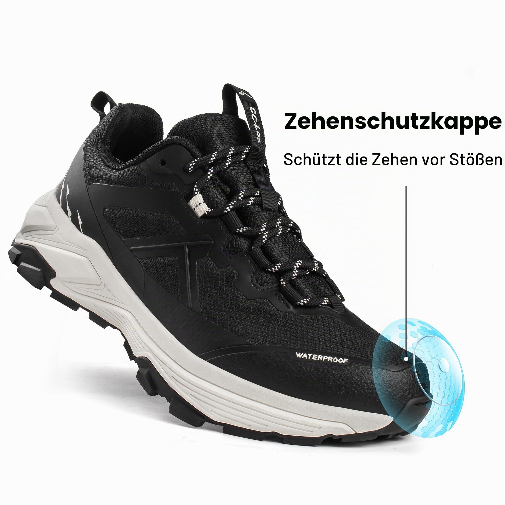 CC-Los Damen wasserdichte Wander-Schuhe, leichte und atmungsaktive Wanderschuhe