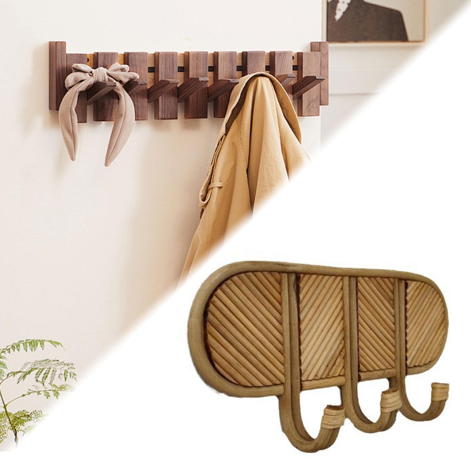 Qianly Gancho de Pared de Diseño Retro con para Colgar Gorras, Bolsos Y Toallas.