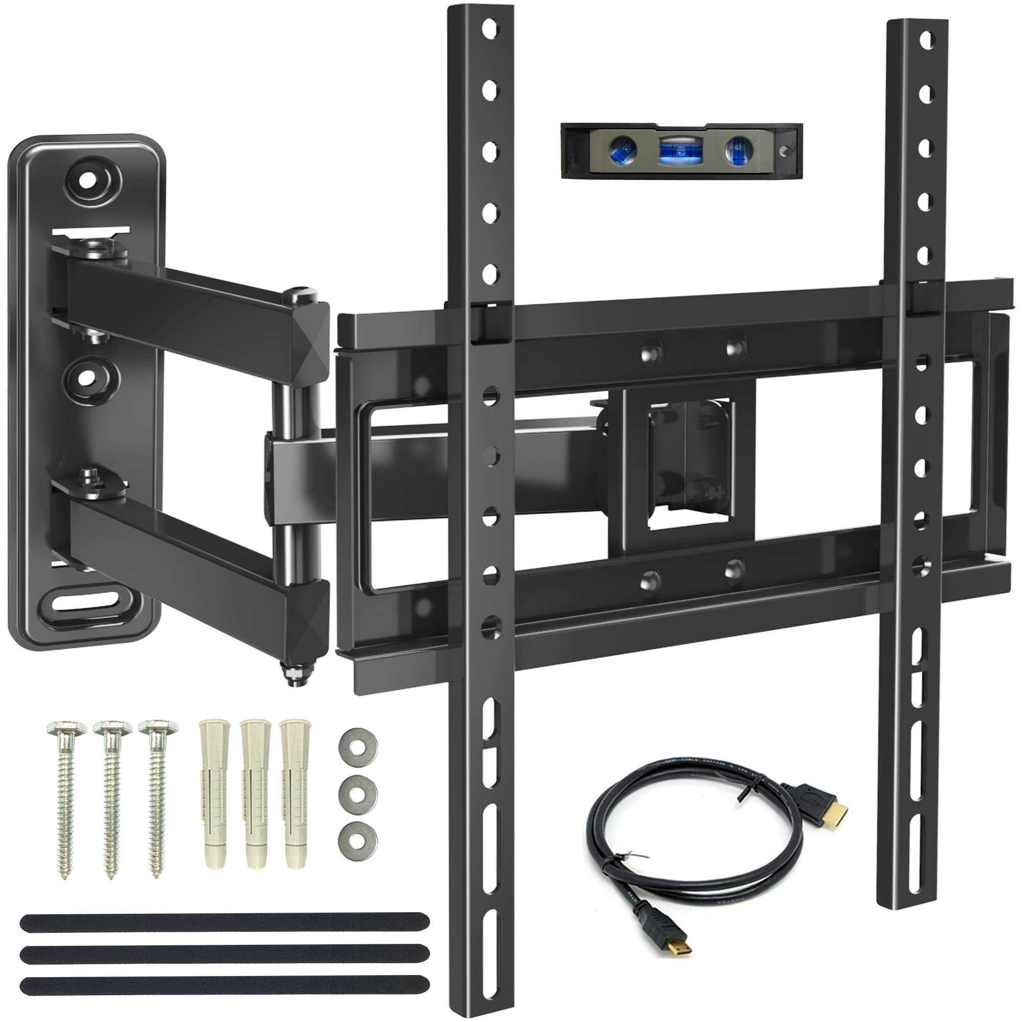 Everstone TV Wall Mount Bracket Fit Most 26"-55" TVs with 17" Tilting Swivel Extension Arm