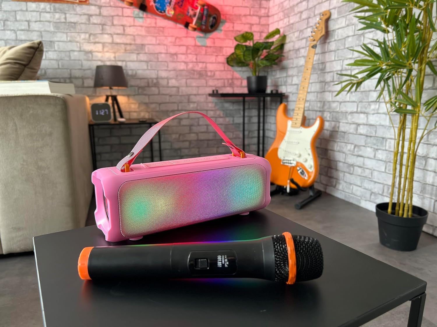 N-Gear LGP Blazooka 703 Pink Enceinte Bluetooth Portable Karaoké de Fête