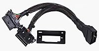 Vista 2 de Cable divisor OBD2 Y bajo el salpicadero OBDII 1 macho a 2 hembras divisor de 20awg de alambre grueso
