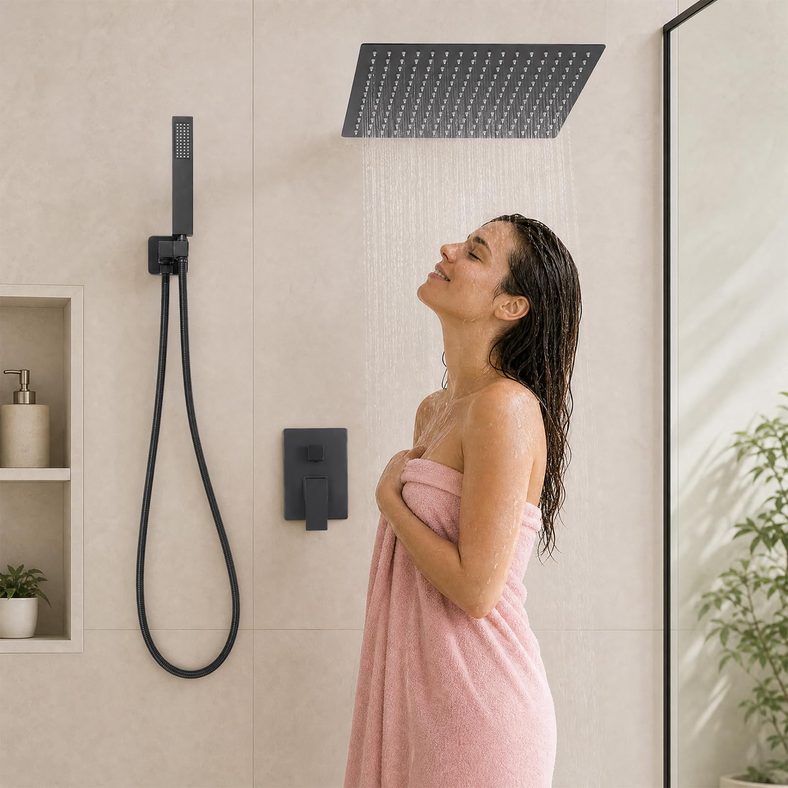 Juego de grifos de ducha ocultos empotrados para pared
