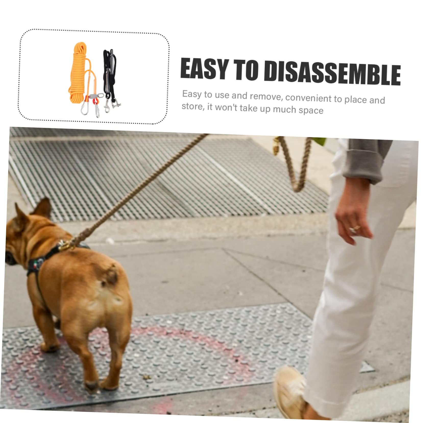 Cadena Resistente para Perros De Acampada Cable para Correr y Pasear Mascotas Equipo De Camping para Mascotas para Paseos La Naturaleza