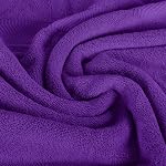 BY LORA 8-Pc Cotton Towel Set, Quick Dry Hotel Bath Hand Washcloths, Purple