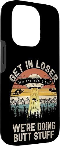Miniatura 3 de Funda para iPhone 14 Pro Get In Loser We're Doing Butt Stuff Alien Abduction