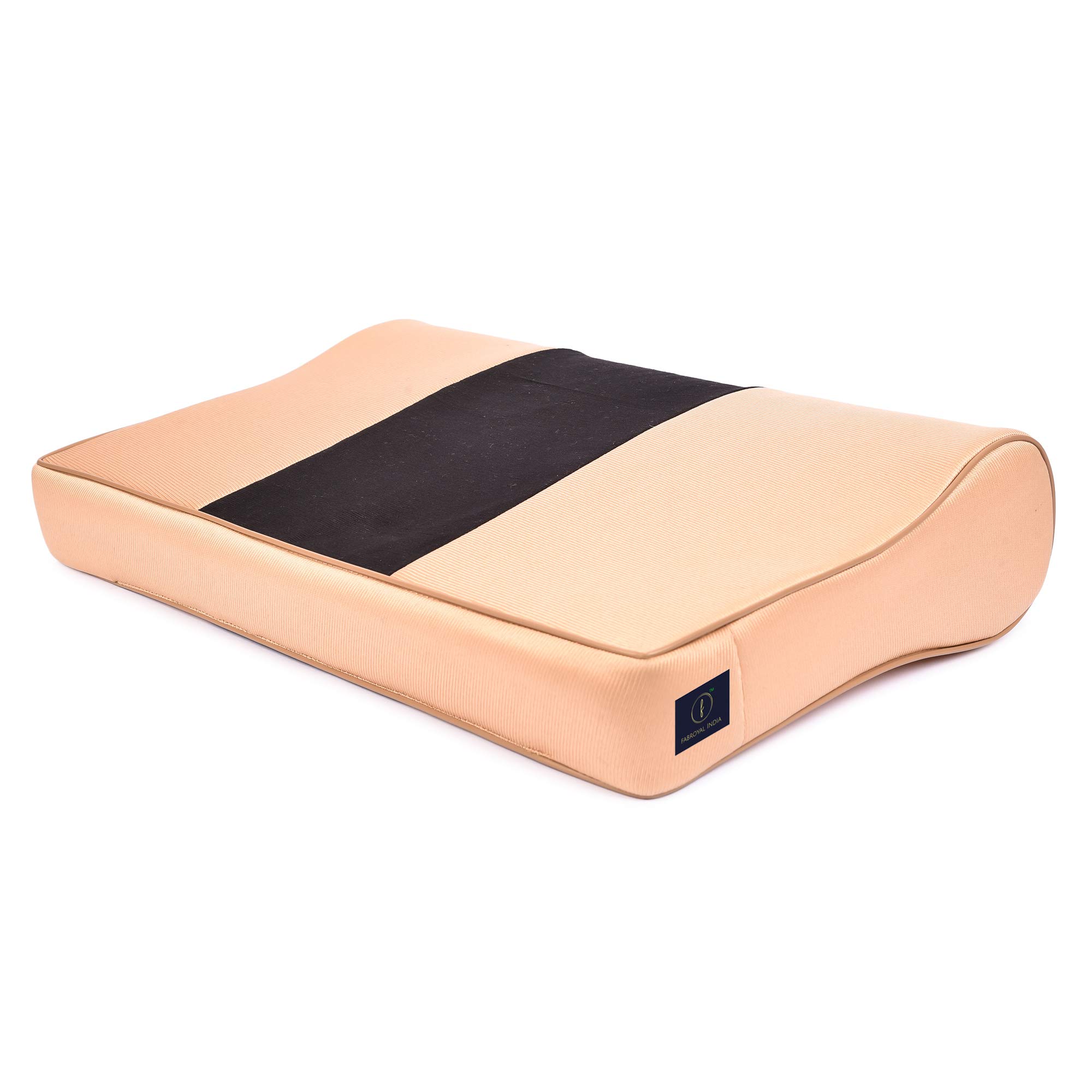 Fabroyal IndiaCervical Pillow Spondylosis Neck & Back Pain Support - Universal for Senior Citizen Men Women [Black&Brown]