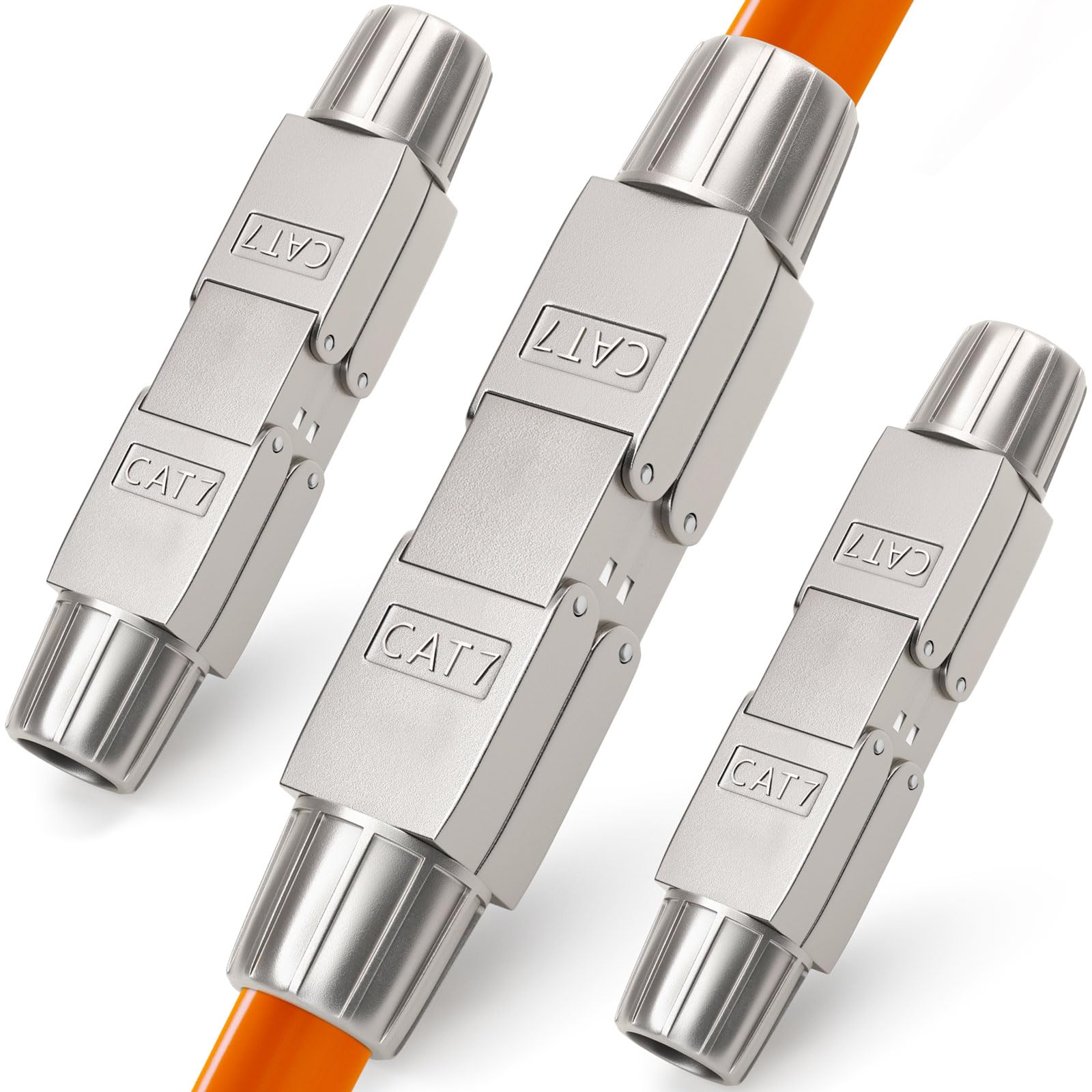 HB-DIGITAL LSA Cat.7 STP Netzwerkkabelverbinder werkzeuglos Steckverbinder Steckverbinder Vor-Ort-Konfektion Adapter Verlängerung für LAN Verlegekabel Ethernet Installationskabel