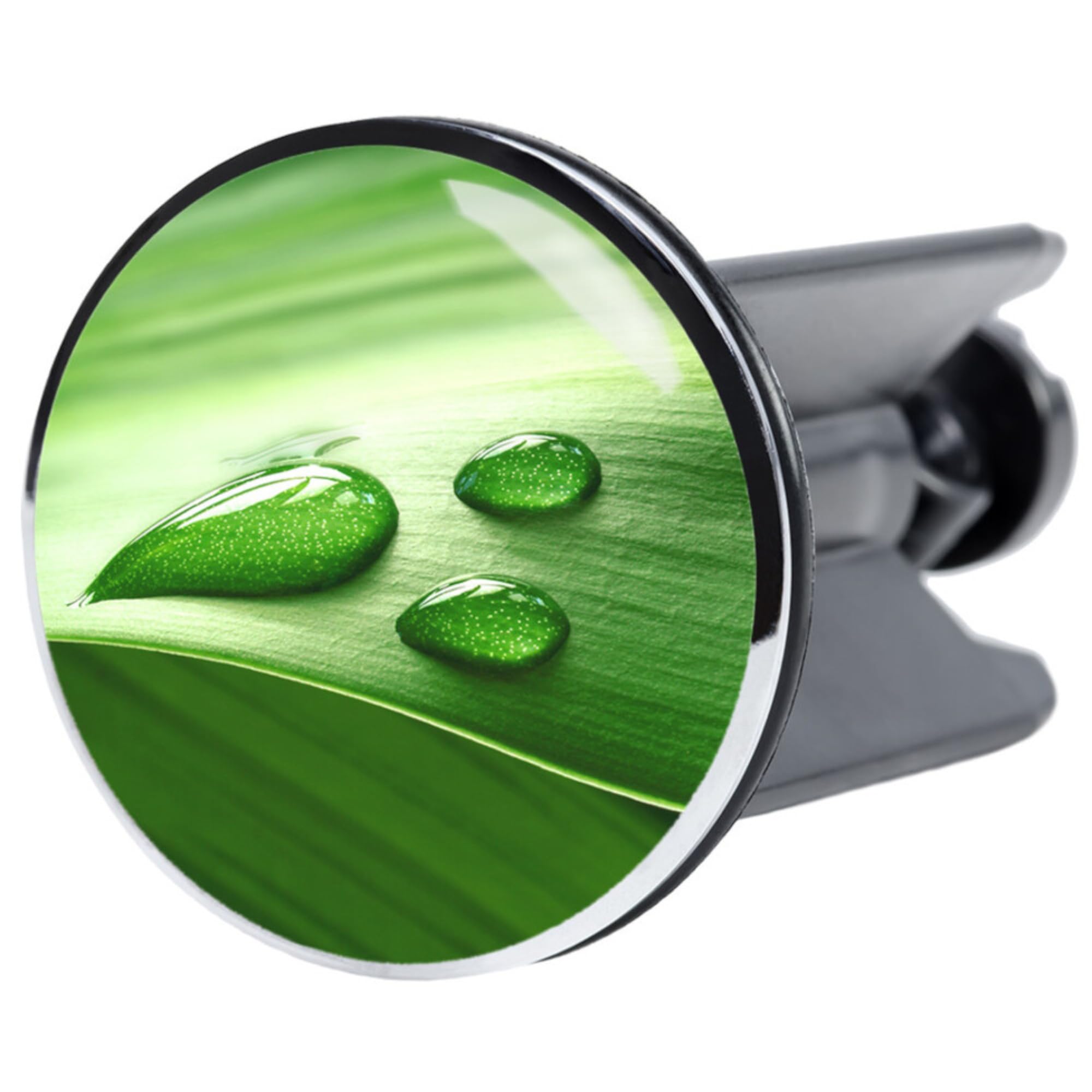 Sanilo Wash Basin Plug Green Leaf, Beautiful 40 mm Sink Plug, Easy to Insert into the Wash Basin