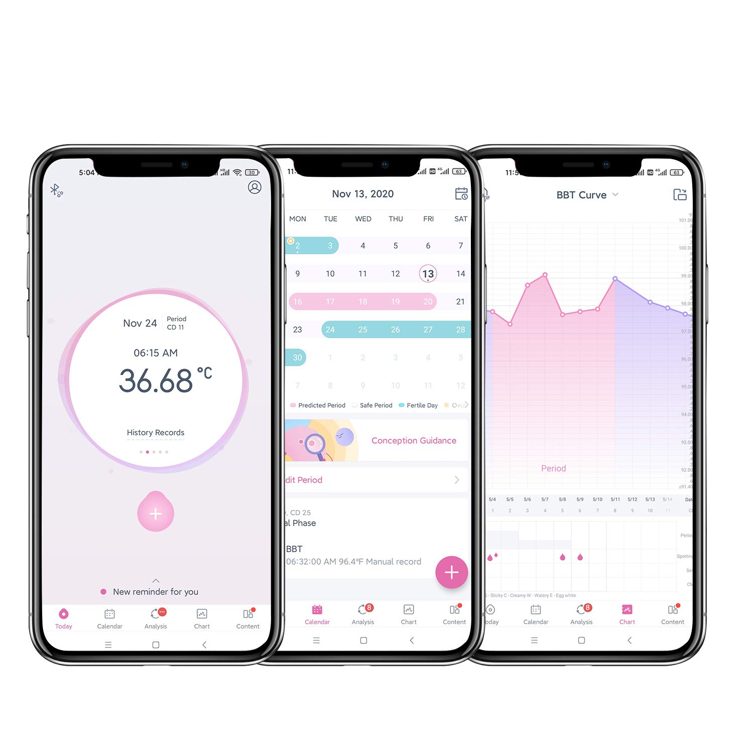 Digital Basal Body Thermometer, femometer Fertility Monitor Record BBT