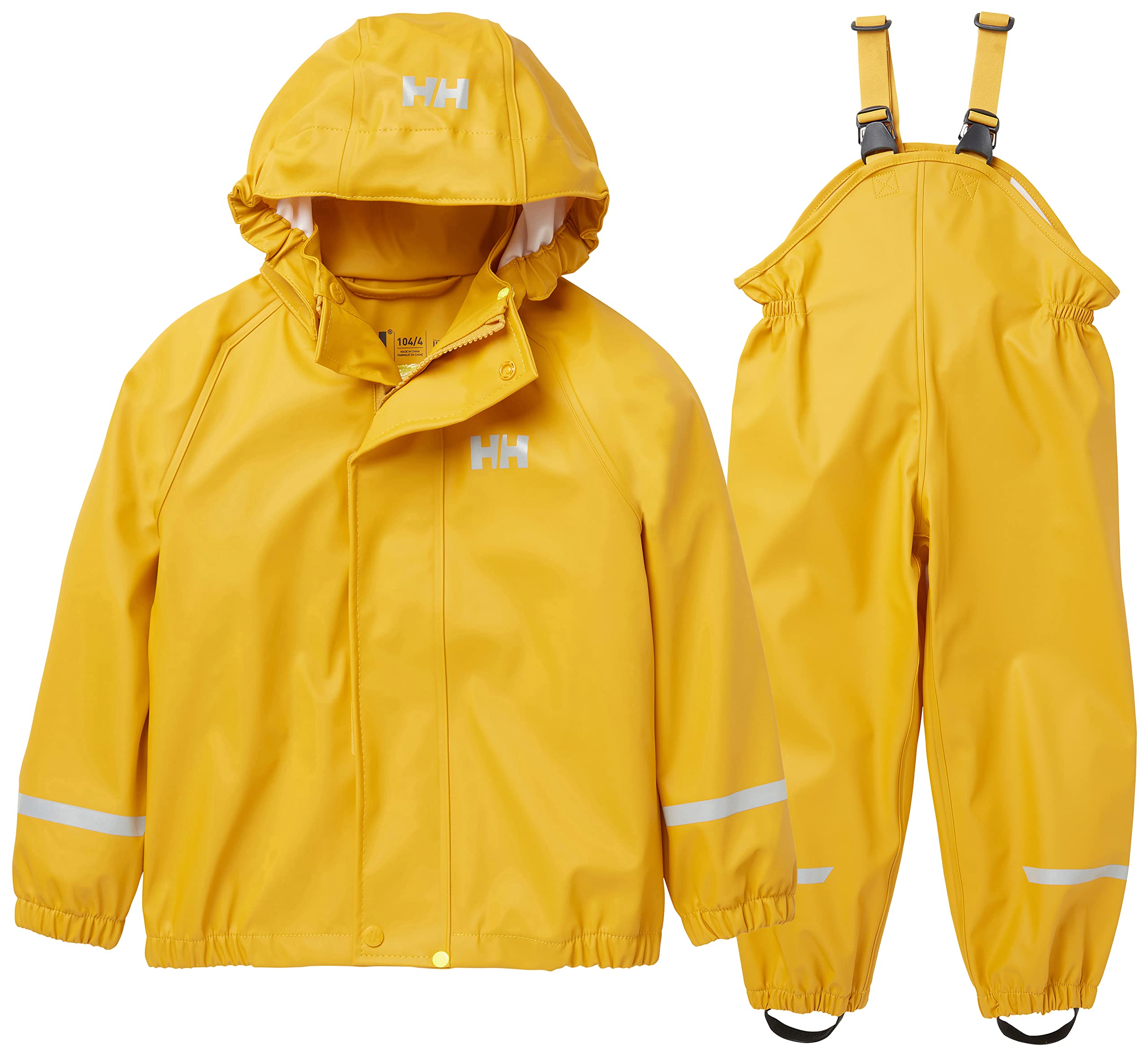 Helly Hansen Niños Unisex K Bergen 2.0 PU Set de Lluvia, Amarillo Esencial, 2