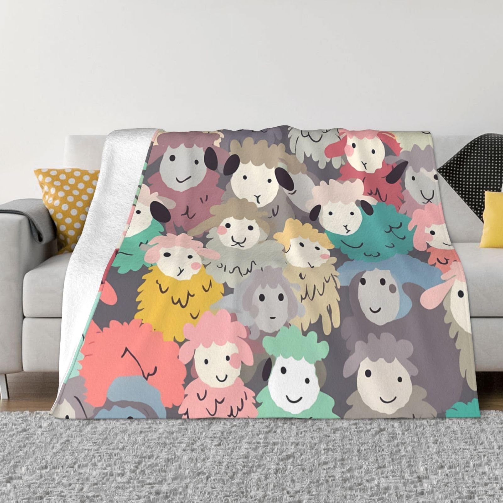 Couverture en micro polaire anti froid plaid léger et lavable