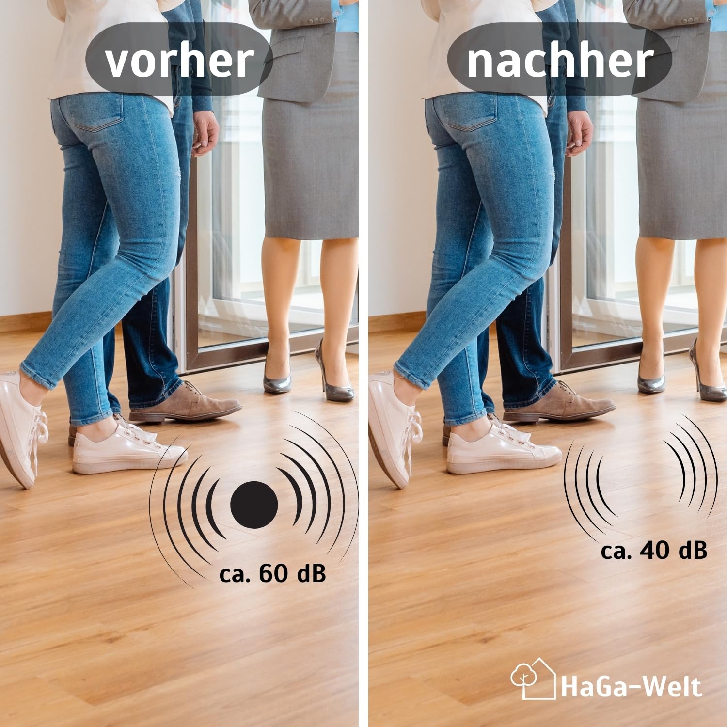 Isolamento Acustico Per Pavimenti - 1,25x30 M X 5 Mm - Fonoassorbente Per Laminato, Vinile E Legno - Antiumidità E Antimuffa - Foto 10