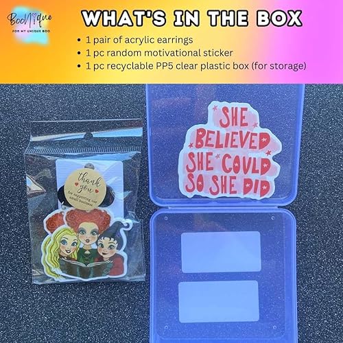 Miniatura 4 de Aretes divertidos de hermanas de bruja de Halloween, aretes de Hocus Pocus, accesorios de disfraz de bruja para mujeres y niñas