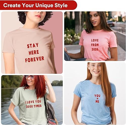 Miniatura 4 de 5 hojas, 820 letras y números para planchar para ropa, letras de vinilo para planchar de 1 pulgada con letras de transferencia de calor de la A a la