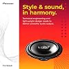Pioneer F-Series TS-F1634R Altavoces coaxiales de 6.5" de 2 vías para auto, 200W máx. | Excelente reemplazo de altavoces de fábrica, sonido equilibrado y agudos suaves, altavoz de alta eficiencia diseñado para potencia OEM 5