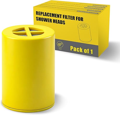 Paquete de 1 filtro de ducha de repuesto compatible con cabezal de ducha y filtro de ducha filtrado Afina, para eliminar el cloro y otras impurezas